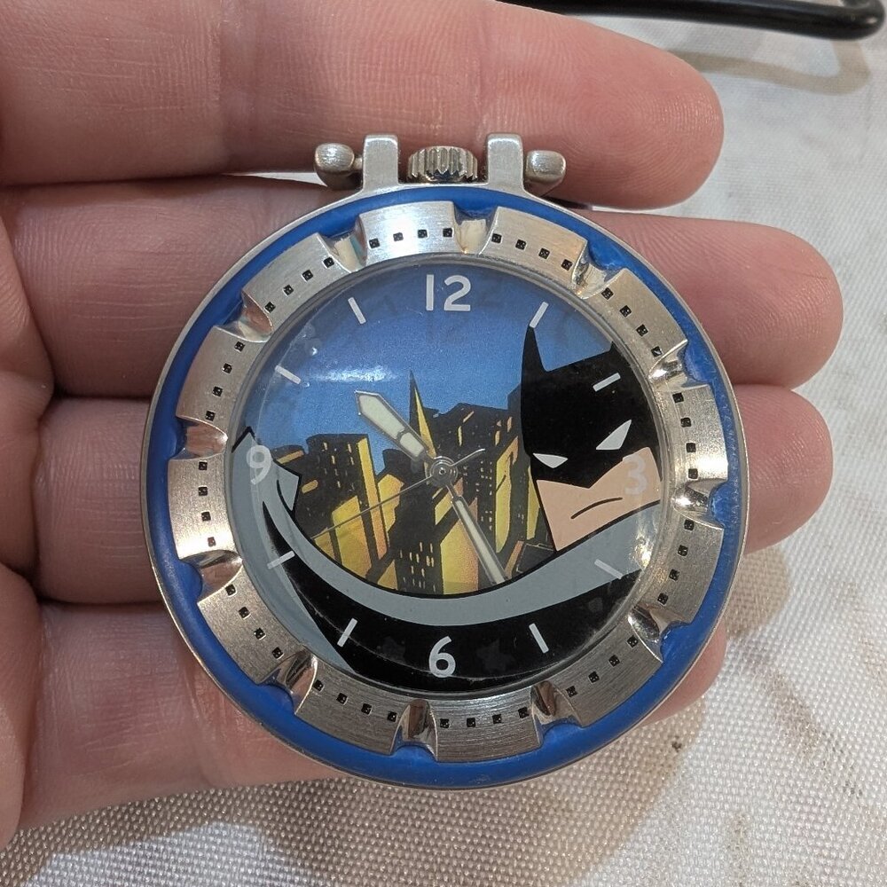 Vintage 2000 Warner Bros. Studio Store Batman Watch Keychain